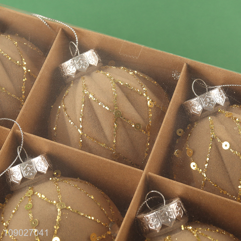 High quality 9pcs Christmas decoration xmas tree hanging ornaments Christmas ball set