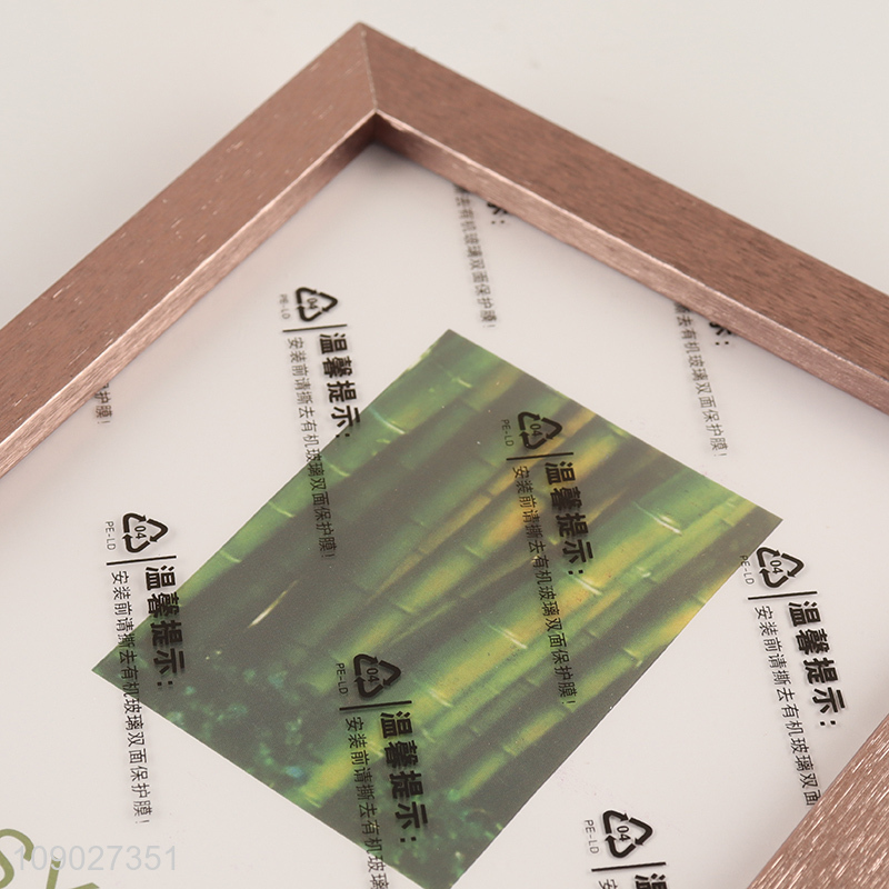 Top quality rectangle wooden home decor photo frame picture frame for sale