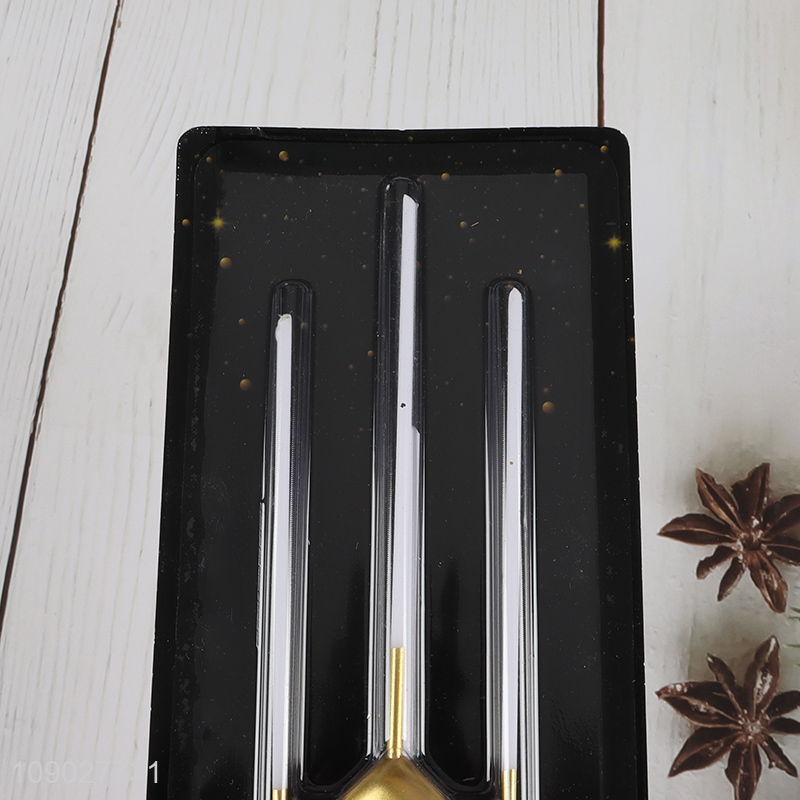 China factory golden heart shape festival cake candle decorative candle set