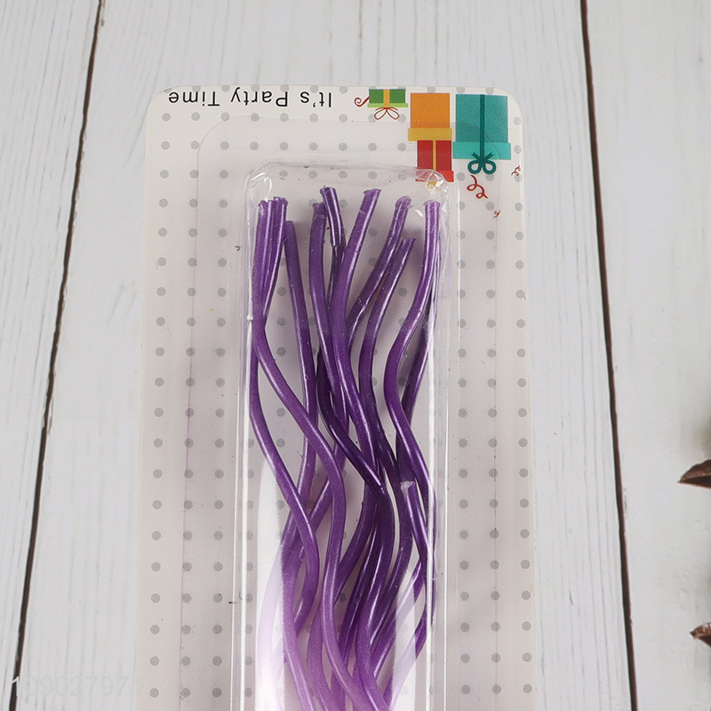 Hot products purple party candle birthday cake decorative candle set