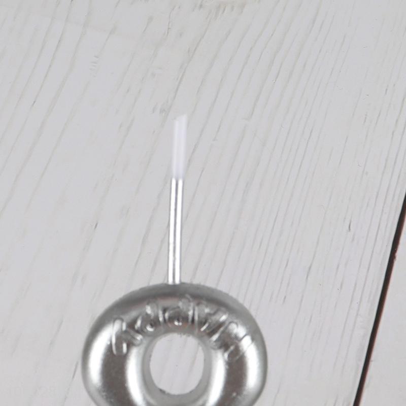 Most popular silver birthday cake candle decorative cupcake number candle