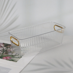 Wholesale Clear Plastic Multi-Purpose Storage <em>Basket</em> for Home <em>Office</em> Kitchen Pantry