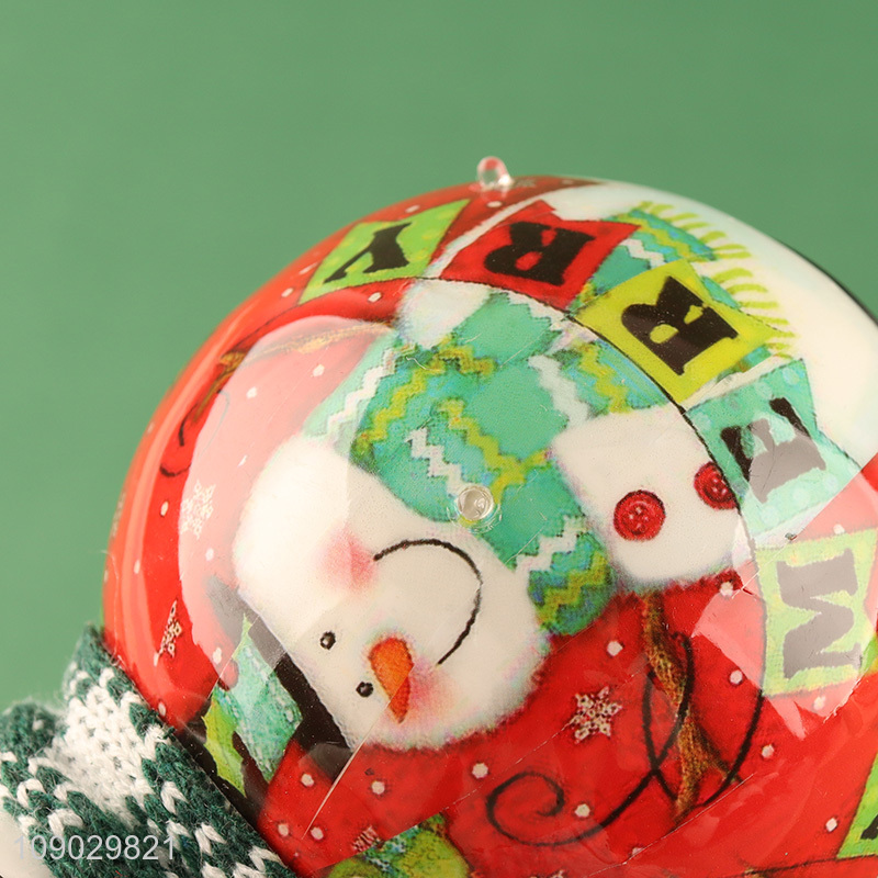 Top quality snowman shape hanging Christmas tree decoration light ornaments