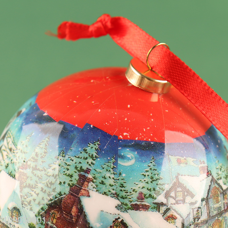 Top selling round Christmas tree hanging ornaments Christmas ball wholesale