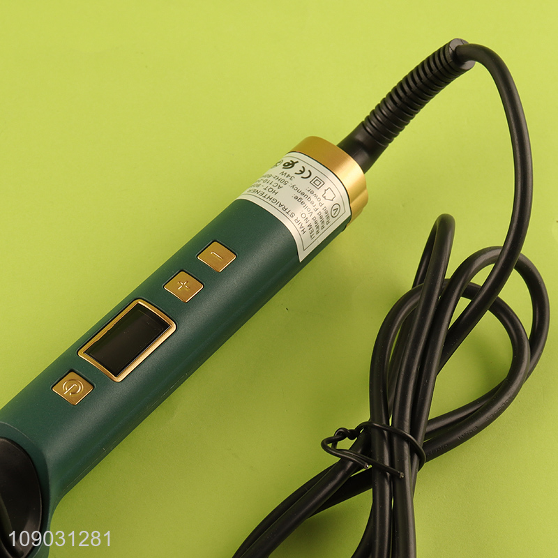 Best selling professional temperture control hair straightener brush