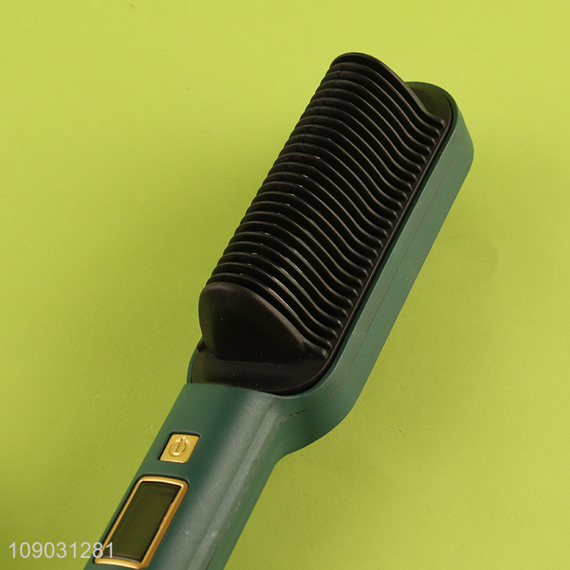Best selling professional temperture control hair straightener brush