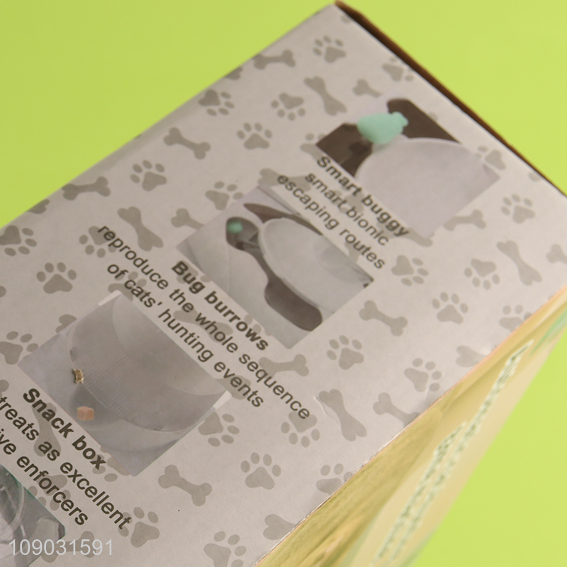 China factory USB rechargeable smart pet feeding toy automatic cat-hunting game machine