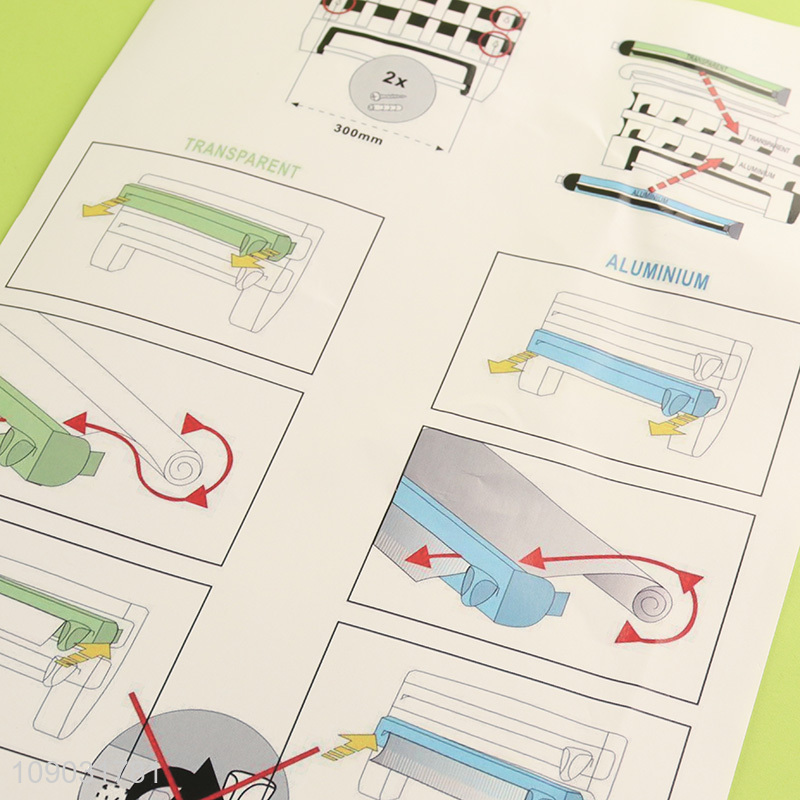 Hot items 4in1 kitchen cling film storage rack for kitchen supplies