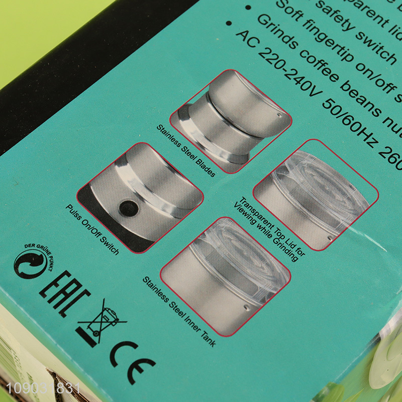 Top products stainless steel kitchen gadget electronic coffee grinder for sale