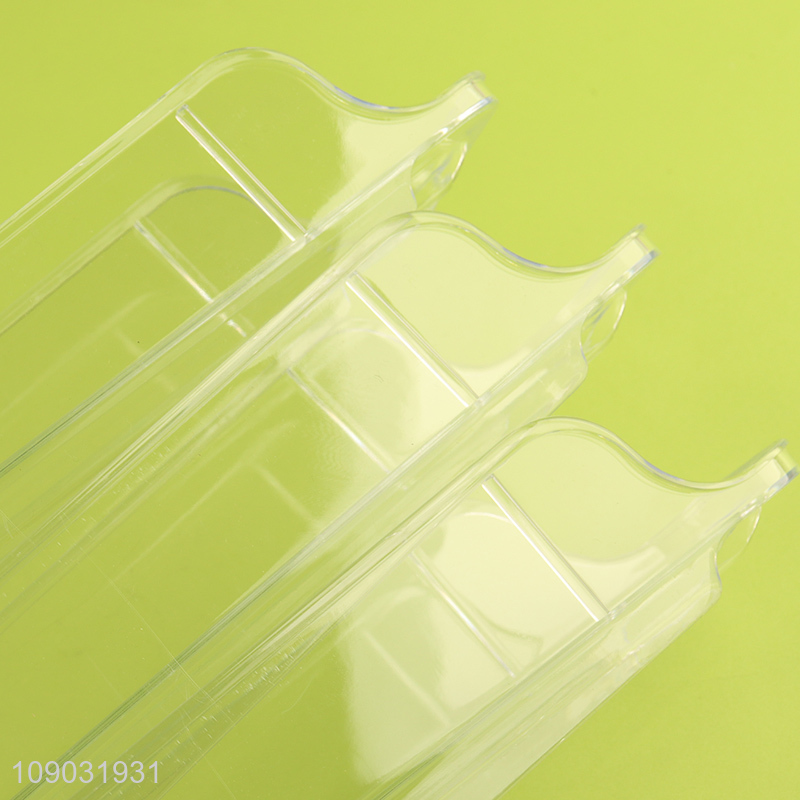 China wholesale clear 3layers rolling egg box egg stacked storage box for kitchen