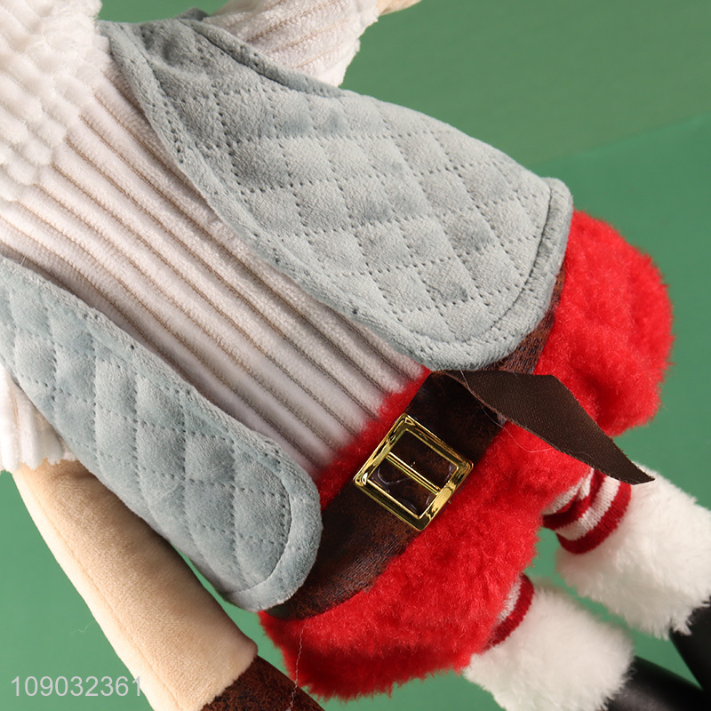 Low price home decor stretchable Christmas reindeer doll Christmas ornaments for sale
