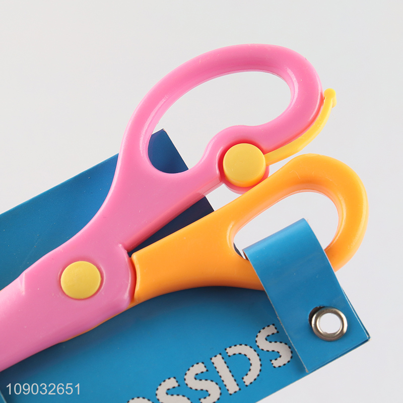 Hot products safety stainless steel blade school office paper scissors