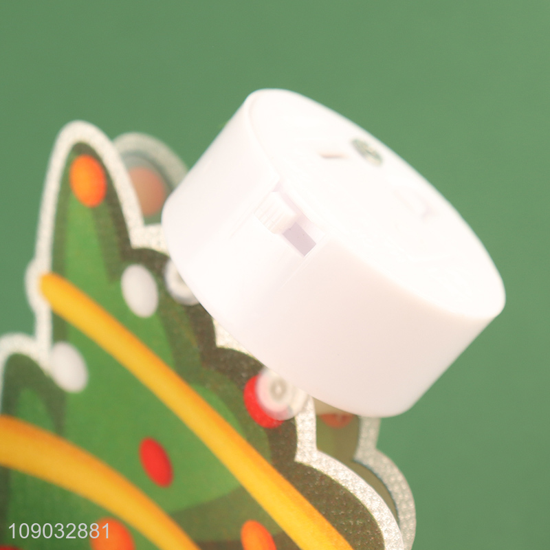 Good quality Christmas tree shape Christmas desktop ornaments lights for decoration
