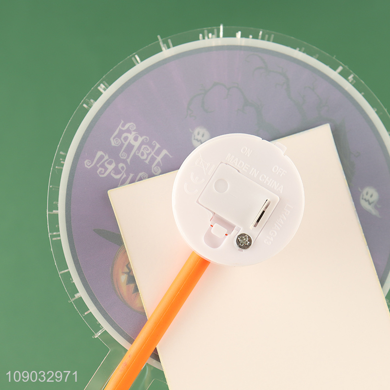 Good selling Halloween decoration pumpkin fiber optic glow stick wholesale