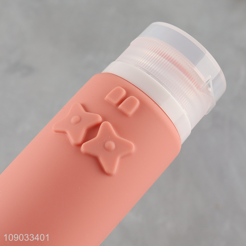 Popular products multicolor portable travel silicone squeeze bottle shampoo bottle