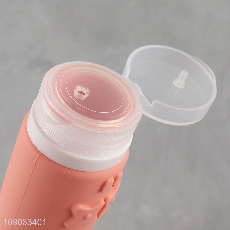 Popular products multicolor portable travel silicone squeeze bottle shampoo bottle