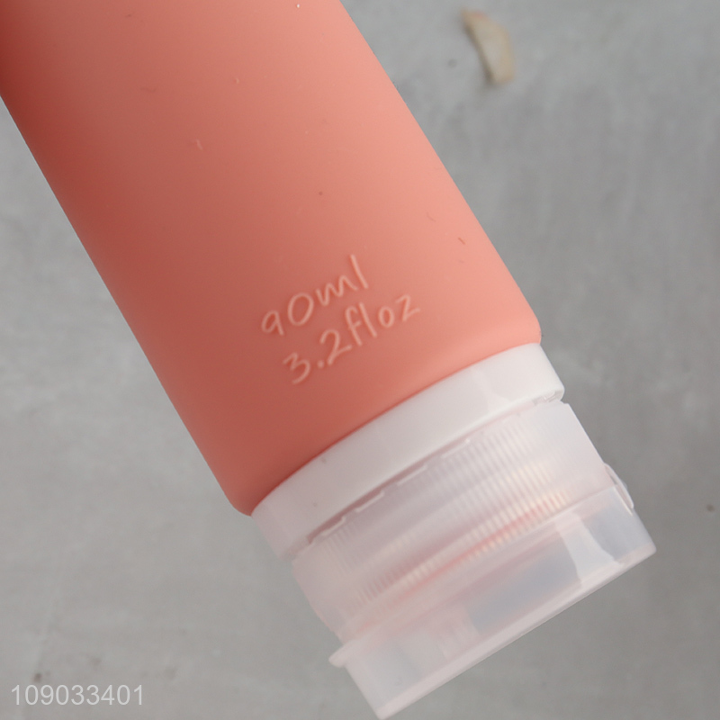 Popular products multicolor portable travel silicone squeeze bottle shampoo bottle