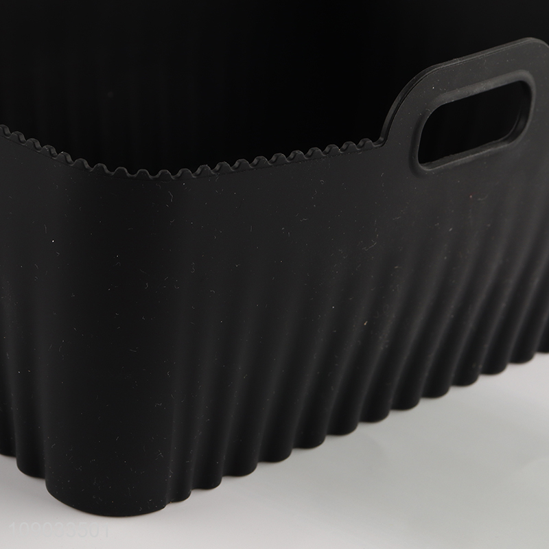 Good selling non-stick heat-resistant reusable air fryer baking tray with handle