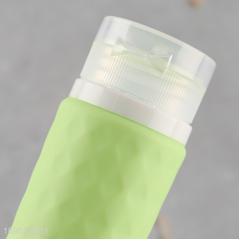 Top quality portable travel silicone squeeze shampoo bottle lotion bottle for sale