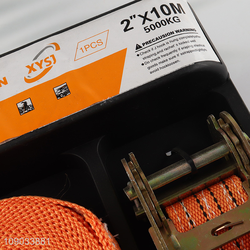 Top selling 2inch 10m ratchet tie cargo lashing straps wholesale