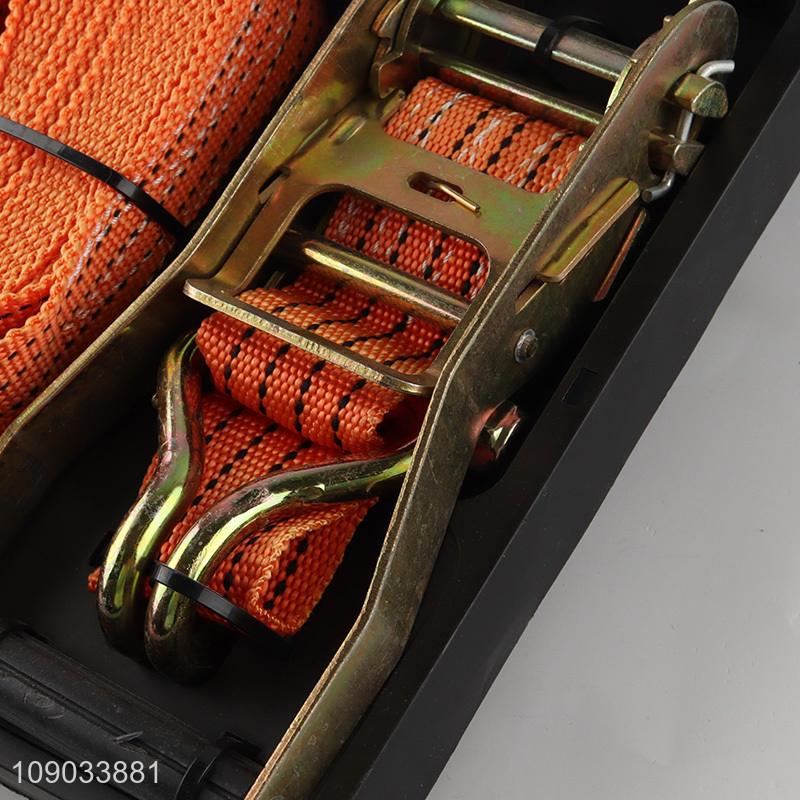 Top selling 2inch 10m ratchet tie cargo lashing straps wholesale