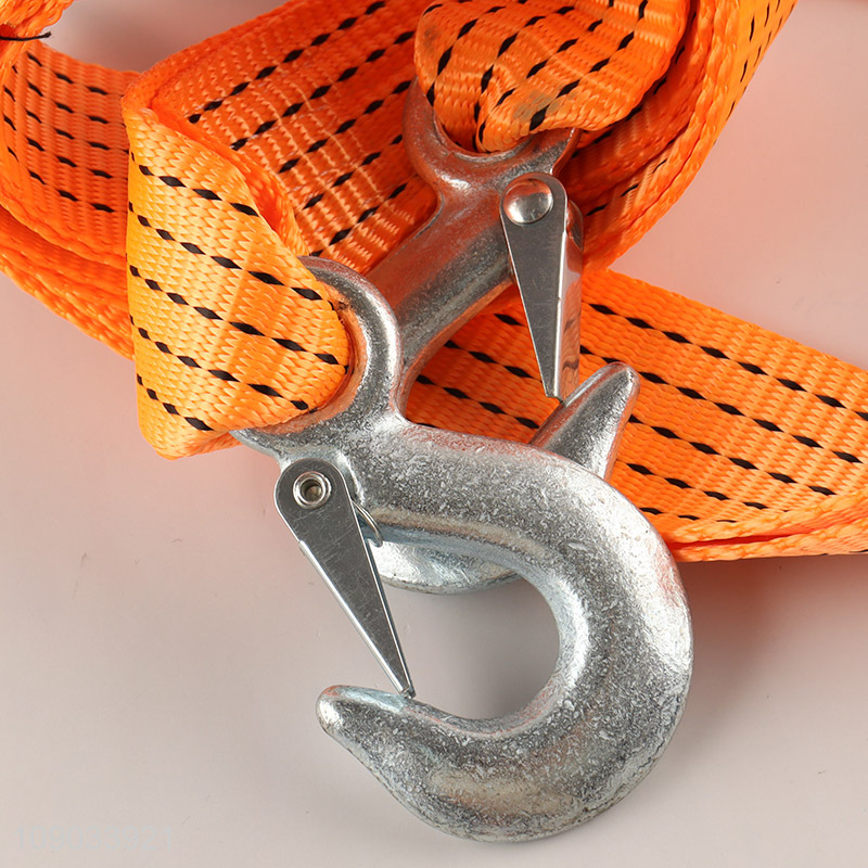 Yiwu market professional heavy duty 3.5metres tow belt with steel hooks