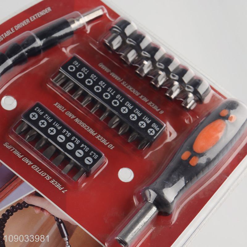 Popular products 25pcs professional bendable multi-screwdriver set hand tool set