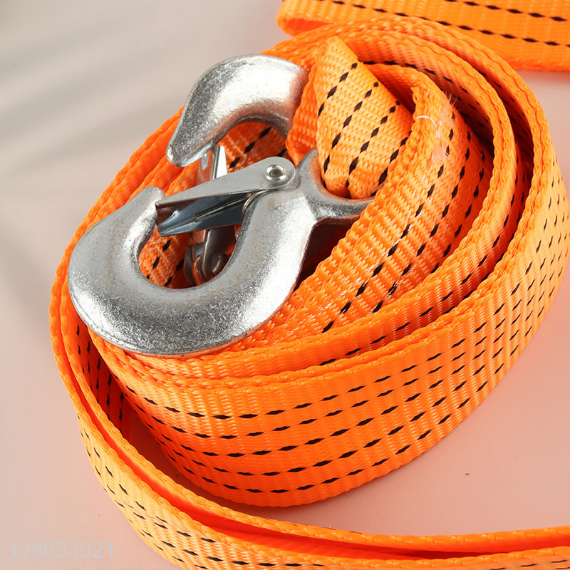 Yiwu market professional heavy duty 3.5metres tow belt with steel hooks
