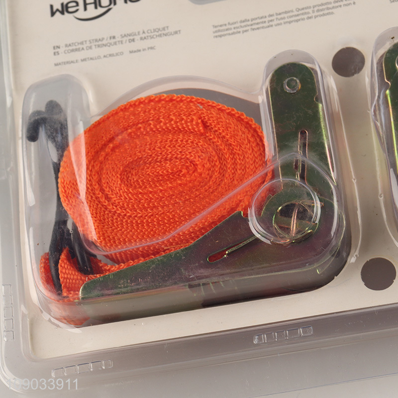 Online wholesale professional heavy duty polyester ratchet tie down set