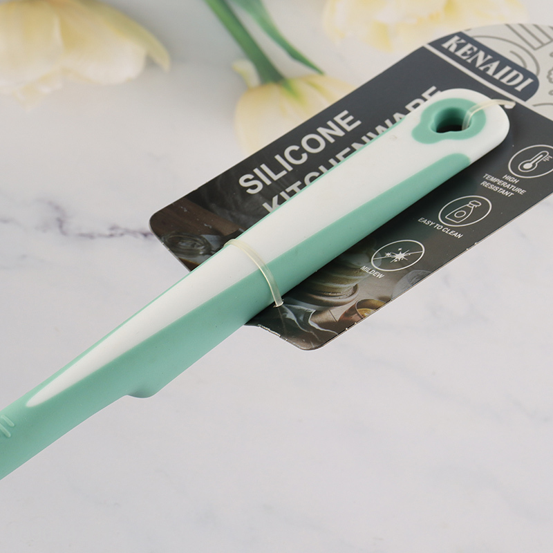 Factory price non-stick silicone kitchen utensils slotted ladle spoon