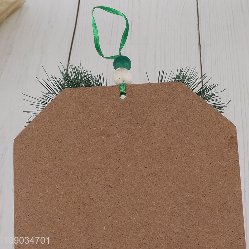 Factory Price Christmas Ornaments Christmas Tree Wooden Hanging Ornaments