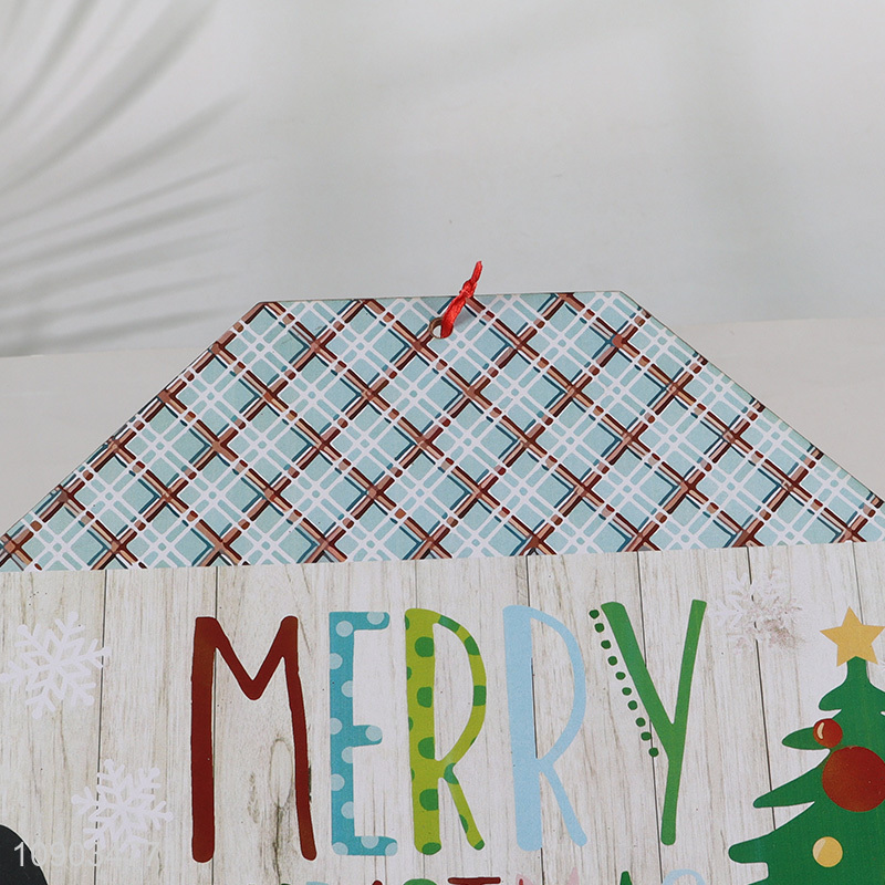 Hot Selling Wooden Christmas Tree Hanging Ornaments Wooden Hanging Crafts