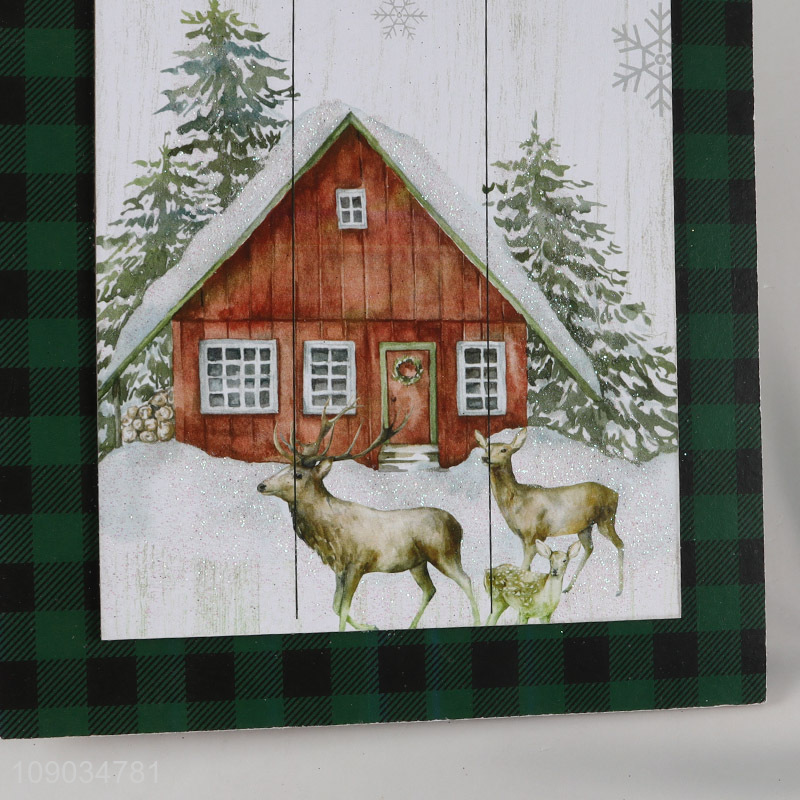 Wholesale Cute Wooden Hanging Ornaments for Christmas Tree Decorations