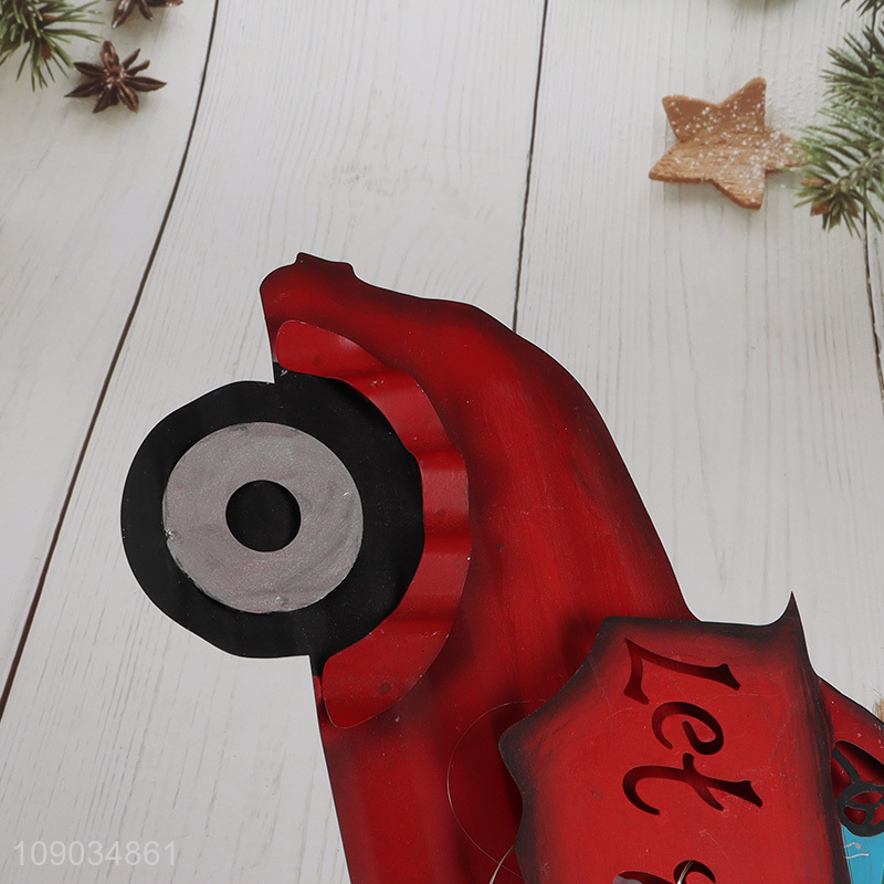 Hot Selling Light Up Christmas Tree Hanging Metal Decorations Party Decorations