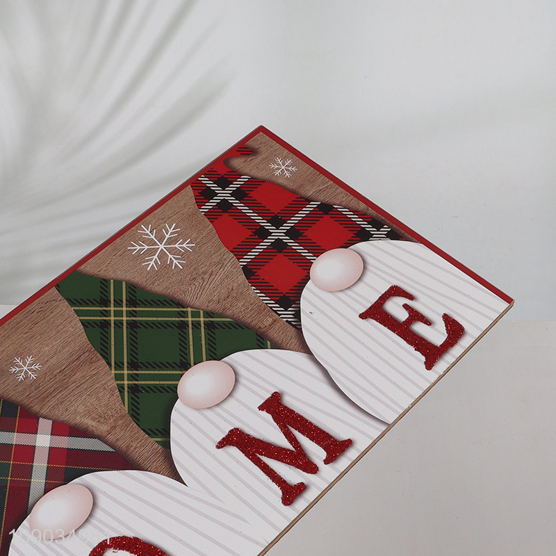 Factory Price Wooden Christmas Gnome Hanging Ornaments Christmas Decorations