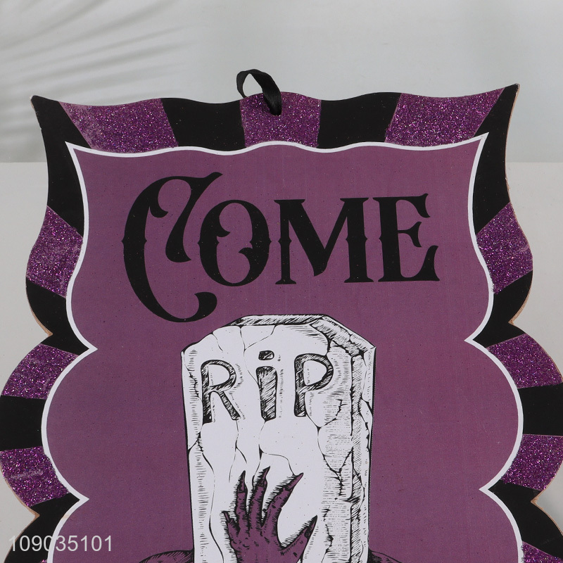 Online Wholesale Halloween Wooden Ornaments Halloween Party Hanging Decorations