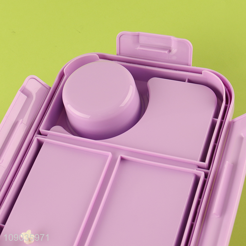 China factory portable stainless steel school kids lunch box with tableware set