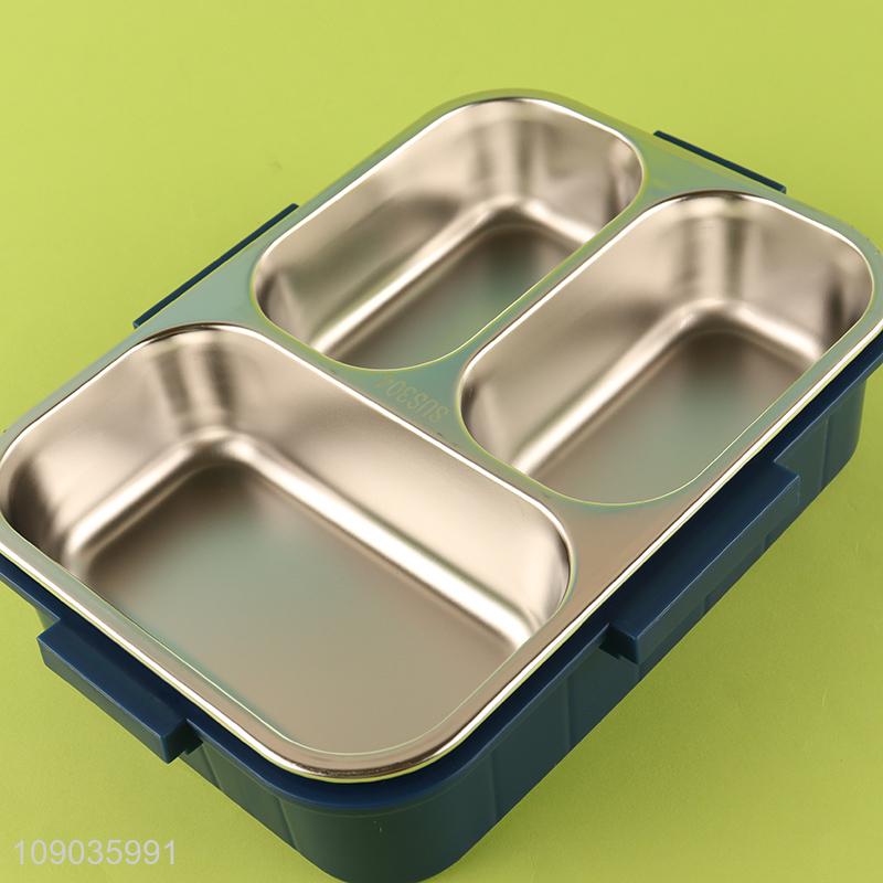 Hot selling cartoon dinosaur kids school portable stainless steel lunch box