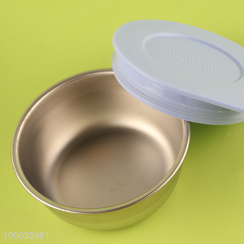 Top selling stainless steel reusable 4compartment leak proof lunch box