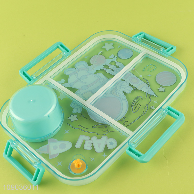 Hot products cartoon astronauts school kids plastic lunch box for sale