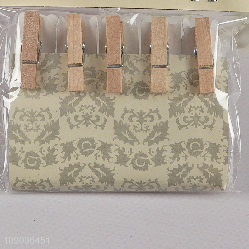 New Arrival 10PCS Mini Cartoon Wooden Clothespins for Crafts Photo Hanging