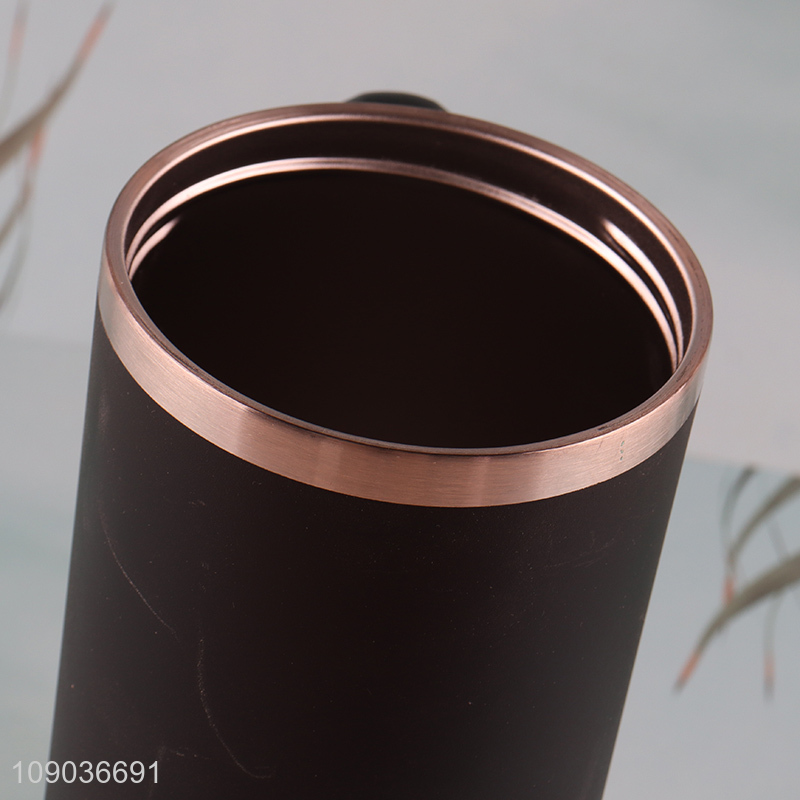 Popular products black stainless steel insulated vacuum cup with handle