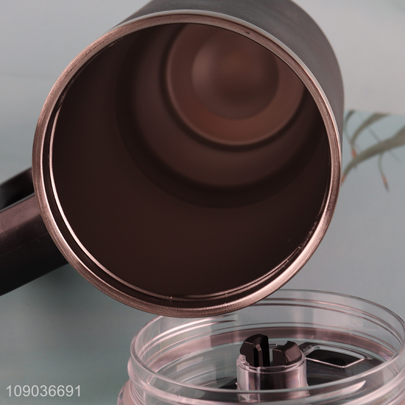 Popular products black stainless steel insulated vacuum cup with handle