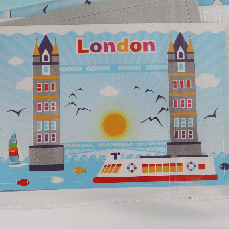 Online Wholesale 3D EVA Foam Sticker Puzzle Game Cartoon London Learning Toy