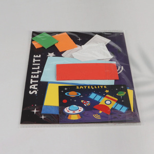 Factory Price 3D EVA Foam Sticker Puzzle Game Cartoon Satellite Learning Toy