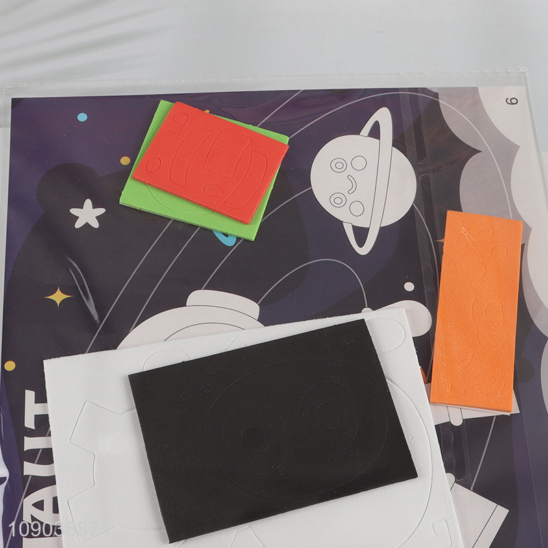 New Product 3D EVA Foam Sticker Puzzle Game Cartoon Astronaut Learning Toy