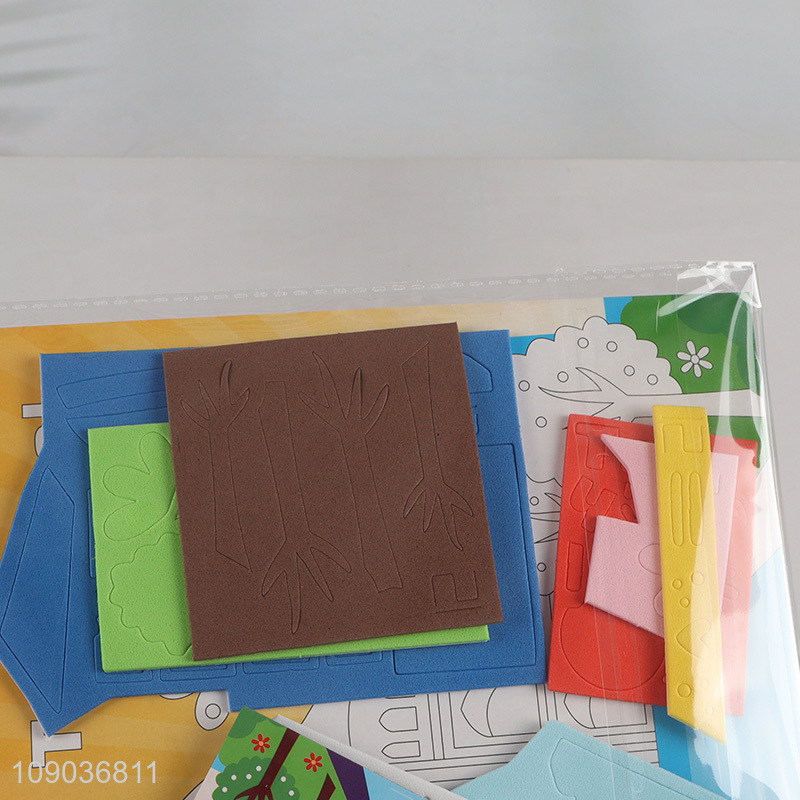 Good Quality 3D EVA Foam Sticker Puzzle Game Cartoon Taj Mahal Learning Toy