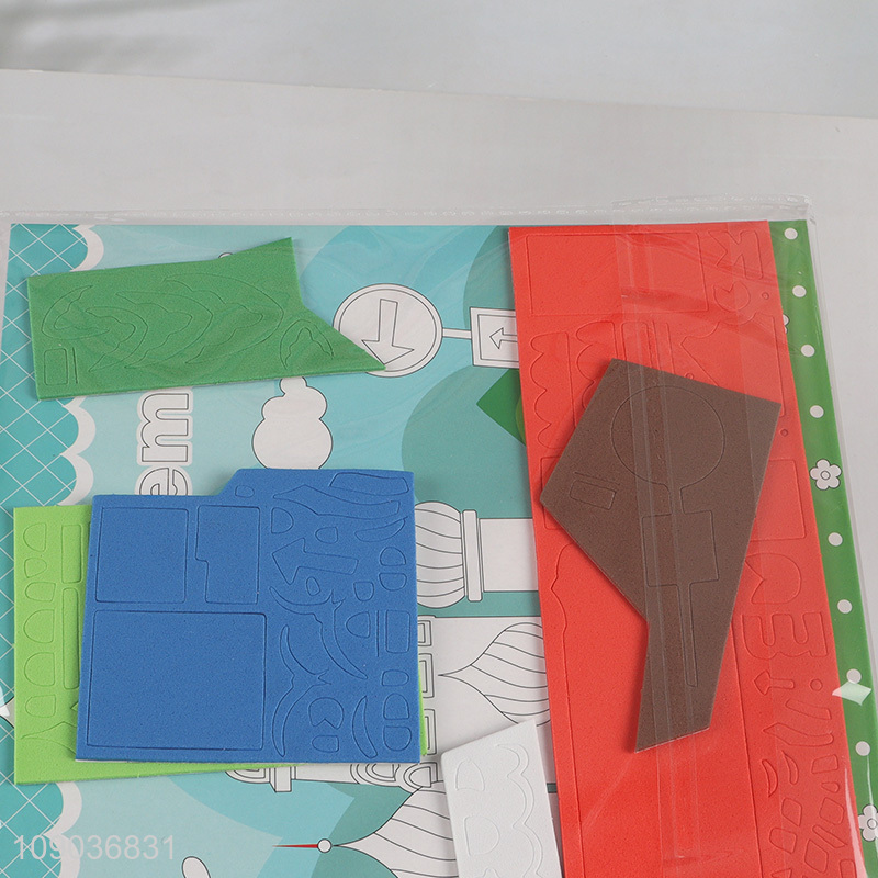 High Quality 3D EVA Foam Sticker Puzzle Game Cartoon Kremlin Learning Toy