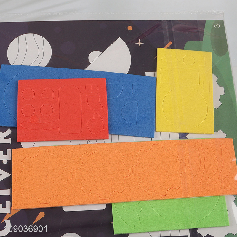 New Arrival 3D EVA Foam Sticker Puzzle Game Cartoon Receiver Learning Toy