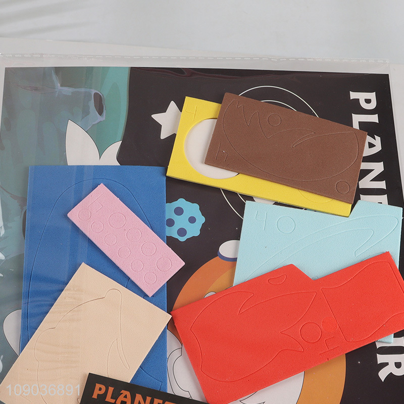 Good Quality 3D EVA Foam Sticker Puzzle Game Cartoon Planet Tour Learning Toy